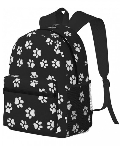 Paw Print Print Unisex Backpack Trendy,Durable Travel Bag Sports Beach Backpack Lightweight Backpack Black One Size $23.67 Ba...