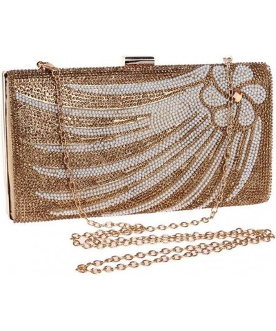 Classic Pleated Clutch Shoulder Bag,Diamond Party Bag Portable Small Square Bag Banquet Bag $37.29 Evening Bags