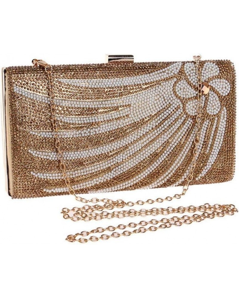 Classic Pleated Clutch Shoulder Bag,Diamond Party Bag Portable Small Square Bag Banquet Bag $37.29 Evening Bags