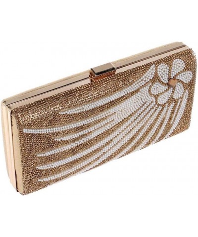 Classic Pleated Clutch Shoulder Bag,Diamond Party Bag Portable Small Square Bag Banquet Bag $37.29 Evening Bags