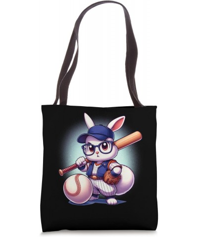 Funny Baseball Bunny Easter s Kids Boys Toddler Tote Bag $13.91 Totes