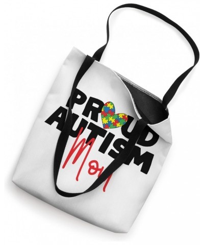 Proud Autism Mom Mama Mother Puzzle Piece Heart Tote Bag $11.43 Totes