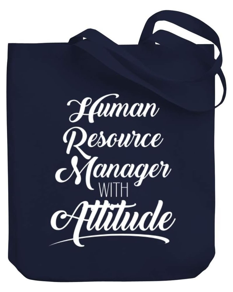 Human Resource Manager with attitude Canvas Tote Bag 10.5" x 16" x 4 $18.00 Totes