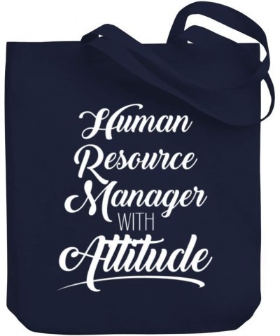 Human Resource Manager with attitude Canvas Tote Bag 10.5" x 16" x 4 $18.00 Totes