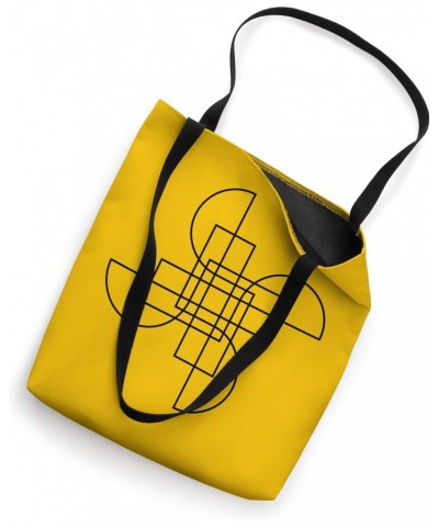 Geometric Graphic Yellow Background - Minimalistic Aesthetic Tote Bag $12.79 Totes