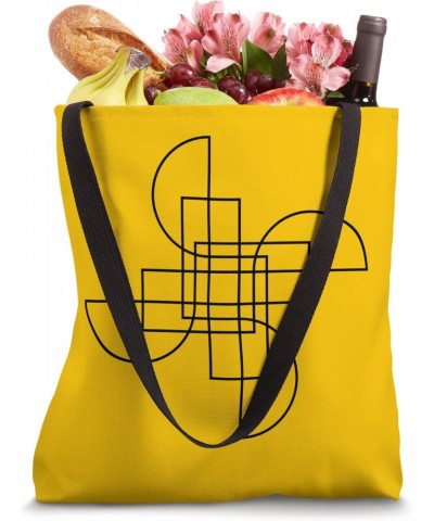 Geometric Graphic Yellow Background - Minimalistic Aesthetic Tote Bag $12.79 Totes