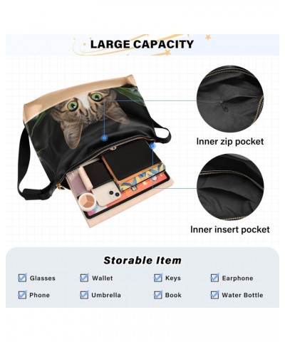 Box Cat Tote Bag for Women Large Hobo Bags Crossbody Purse Shoulder Bags with Adjustable Strap for School Girl $14.85 Totes