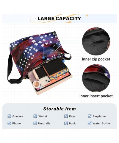 Sunflowers in Modern Vintage Style Women Shoulder Bags Ladies Waterproof Crossbody Bag Beauty Cute Purse Deep Blue Usa Flag $...