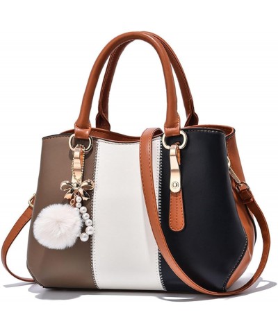 Women's handbag with large capacity shoulder and cross bag Caramel Color $25.61 Totes