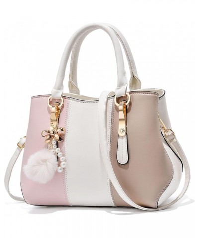 Women's handbag with large capacity shoulder and cross bag Caramel Color $25.61 Totes