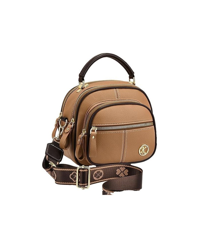 Leather Bag, Multifunctional Compartment Adjustable Wide Shoulder Strap Leather Bag, Bags for Women 06 $26.75 Crossbody Bags