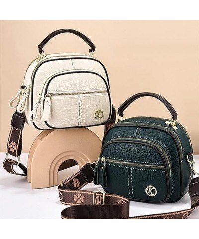 Leather Bag, Multifunctional Compartment Adjustable Wide Shoulder Strap Leather Bag, Bags for Women 06 $26.75 Crossbody Bags