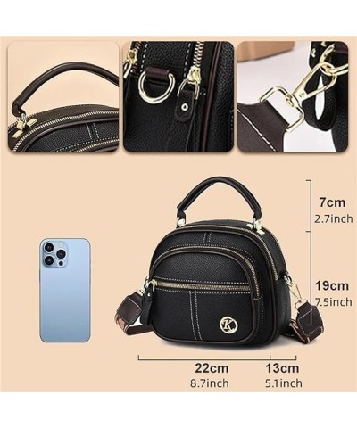 Leather Bag, Multifunctional Compartment Adjustable Wide Shoulder Strap Leather Bag, Bags for Women 06 $26.75 Crossbody Bags