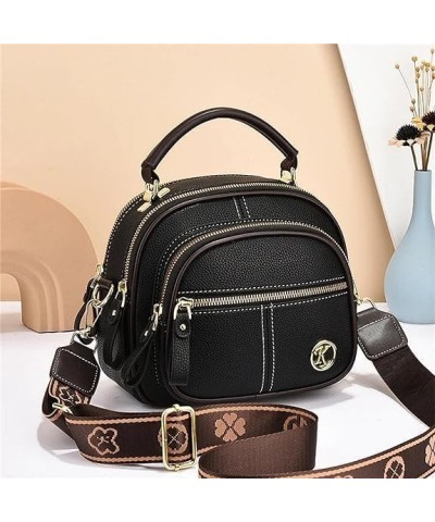 Leather Bag, Multifunctional Compartment Adjustable Wide Shoulder Strap Leather Bag, Bags for Women 06 $26.75 Crossbody Bags