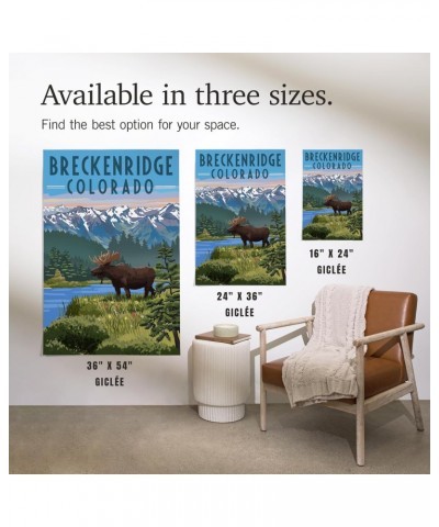 24x36 Inch Giclee Print, Breckenridge, Colorado, Painterly Series, Moose, Summer Scene $26.99 Totes