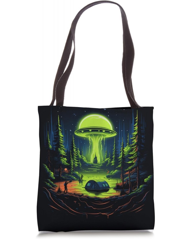 Camping UFO Gear Alien Abduction Tote Bag $9.71 Totes