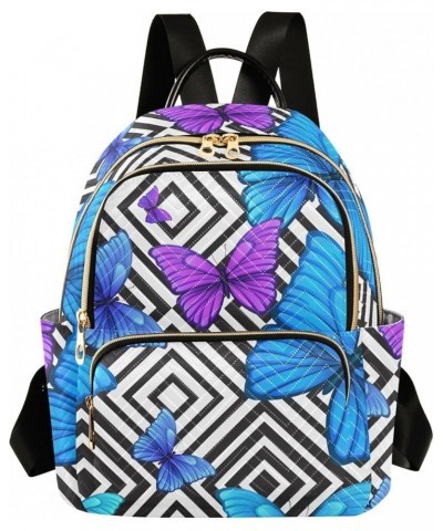 Mini Backpack Purse for Women Lightweight Girls Small Size Butterfly Geometric School Teens College Traveling Small $19.46 Ba...