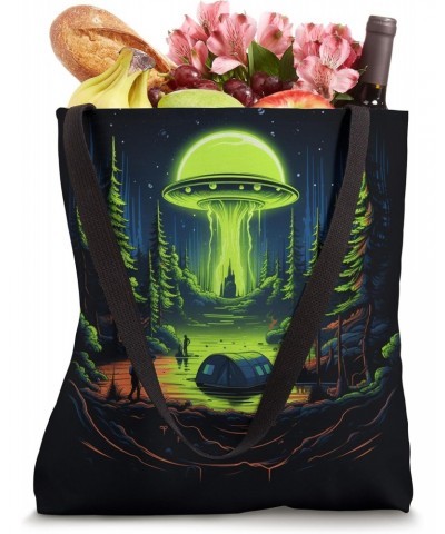 Camping UFO Gear Alien Abduction Tote Bag $9.71 Totes