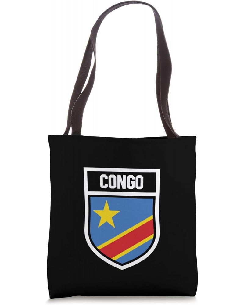 Congo National Flag in Coat of Arms Tote Bag $9.77 Totes