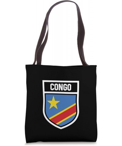 Congo National Flag in Coat of Arms Tote Bag $9.77 Totes