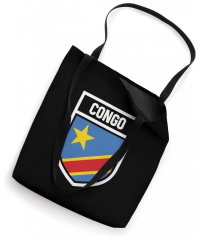 Congo National Flag in Coat of Arms Tote Bag $9.77 Totes