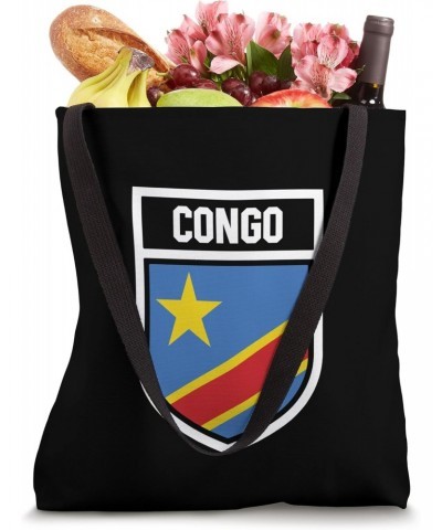 Congo National Flag in Coat of Arms Tote Bag $9.77 Totes