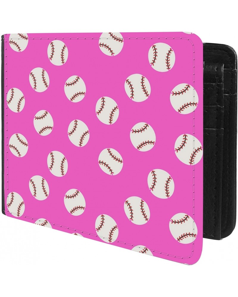 Unique Desige Pattern - Baseball Pattern, Slim Front Pocket Wallet Billfold RFID Blocking $11.67 Wallets