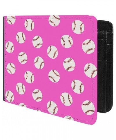 Unique Desige Pattern - Baseball Pattern, Slim Front Pocket Wallet Billfold RFID Blocking $11.67 Wallets