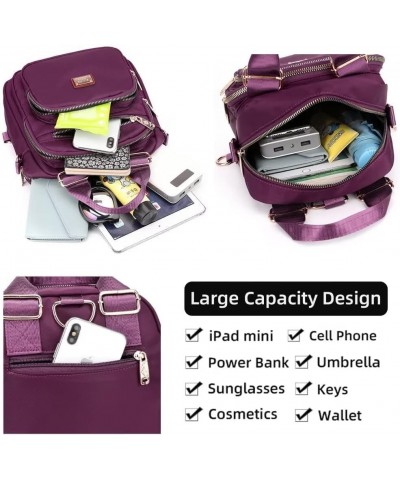 Shoulder Bag for Women Nylon Waterproof Crossbody Purse Small Lightweight Backpack SAXAM Multi-pocket Tote Handbag Orange $27...