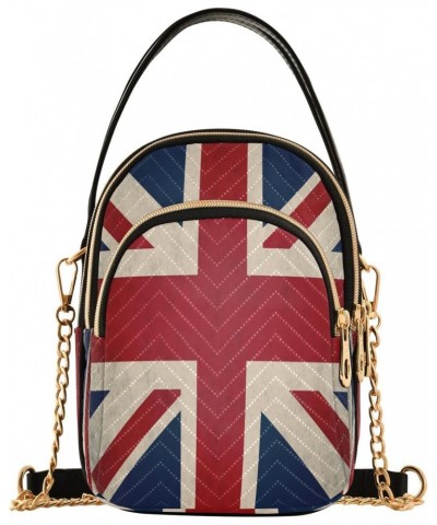 Chain Crossbody Bags for Women Uk Flag Retro Quilted Shoulder Crossbody Handbags Travel Cross Body Cell Phone Purses Bags $8....