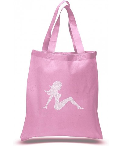 Word Art S Tote Bag -Mudflap Logo 50 United States Word Art Pink $8.15 Totes