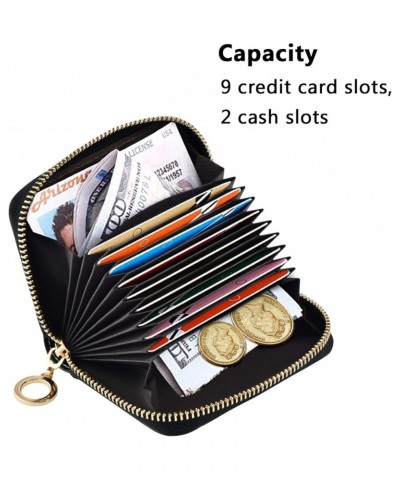 Hamper Car Camper Caravan Tents Credit Card Coin wallet, RFID Blocking Compact Women Leather Card Holder, Key Change Organize...