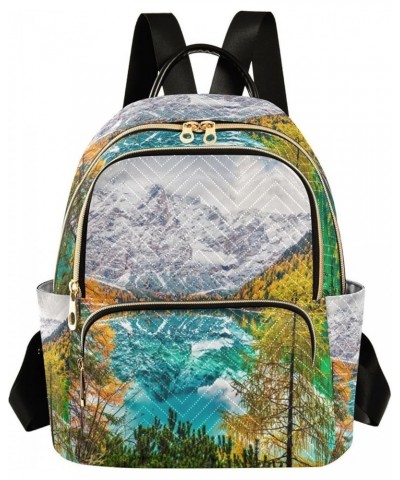 Small Backpack for Women Travel Bag Autumn Lake Mountain Landscape Daypack Purse Fashion Shoulder Bag Rucksack Medium B598 $1...