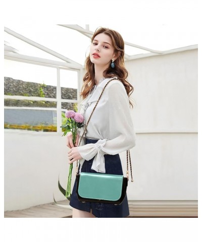 Solid Color Crossbody Bags for Women Small Crossbody Purses with Metal Chain Cell Phone Wallet Purse for Women Multicoloured0...