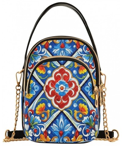 Mandala Texture Shoulder Bags for Women Retro Classic Handbag Purse Small Purses with Chain $14.81 Totes