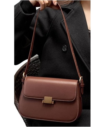 Women Shoulder Crossbody Bag Armpit Bag Genuine Leather Ladies Messenger Bag Female Handbag Beige $53.13 Shoulder Bags