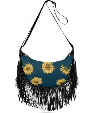 Women Fringe Tassel Cross Body Bag Leisure Shoulder Bag Color476 $15.92 Crossbody Bags