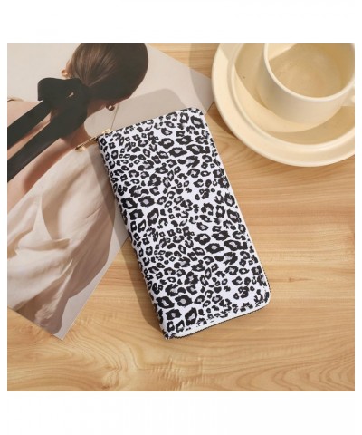 Leopard Women's Long Wallet PU Leather Large Capacity Zip Around Card Holder Phone Clutch Bag Purse Organizer For Women Girls...