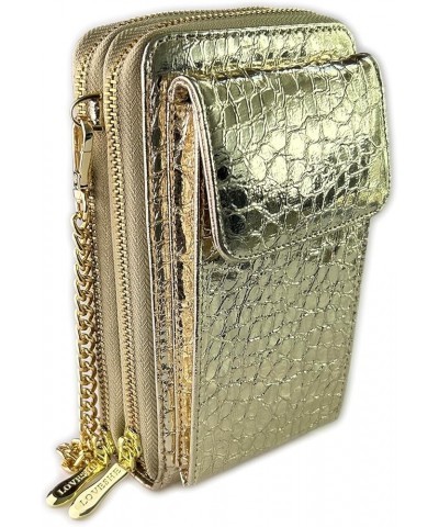 lightweight, multi-functional and practical,Touch screen window for easy viewing on your phone 23EY-Gold $12.18 Wallets