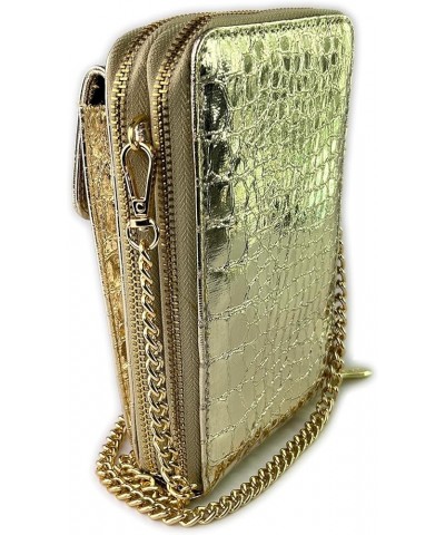 lightweight, multi-functional and practical,Touch screen window for easy viewing on your phone 23EY-Gold $12.18 Wallets