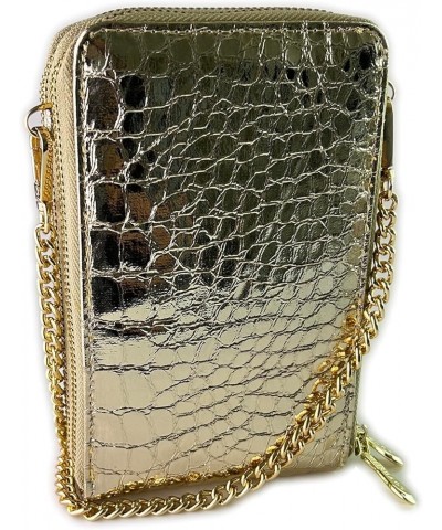 lightweight, multi-functional and practical,Touch screen window for easy viewing on your phone 23EY-Gold $12.18 Wallets