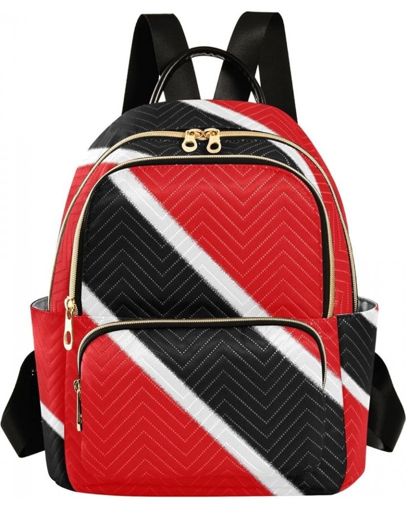 Patriot Women Backpack Flag Of Trinidad and Tobago Anti-Theft Travel Backpack with Luggage Belt Lightweight Handbag Lady Purs...