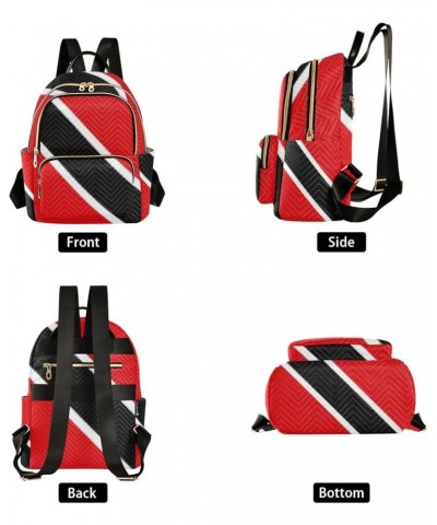 Patriot Women Backpack Flag Of Trinidad and Tobago Anti-Theft Travel Backpack with Luggage Belt Lightweight Handbag Lady Purs...