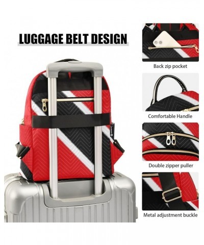 Patriot Women Backpack Flag Of Trinidad and Tobago Anti-Theft Travel Backpack with Luggage Belt Lightweight Handbag Lady Purs...