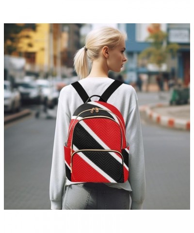 Patriot Women Backpack Flag Of Trinidad and Tobago Anti-Theft Travel Backpack with Luggage Belt Lightweight Handbag Lady Purs...