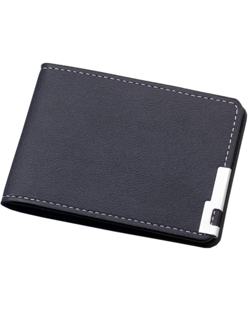 Men's Wallet with Chain and Belt Loop Fashion Coin ID Short Wallet Solid Color Open Purse Card Slots Drivers Black-0 $8.27 Wa...