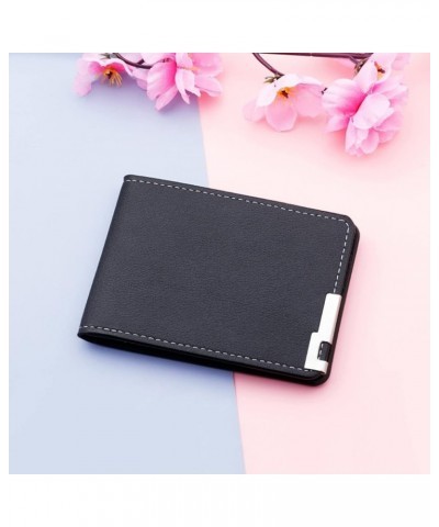 Men's Wallet with Chain and Belt Loop Fashion Coin ID Short Wallet Solid Color Open Purse Card Slots Drivers Black-0 $8.27 Wa...