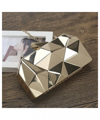 European Korean Style 2022 New Clutch Women's Bag Diamond Iron Box Dinner Bag Irregular Chain Clutch Metal Dinner Bag Jinse $...