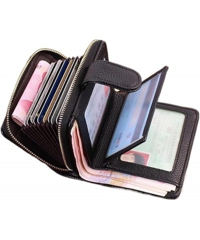 Wallet Women/Men Ladies Purse Woman/Male Credit Card Holder Wallet Case Money Bag (Color : Type B Black) Type B Gray $43.67 W...