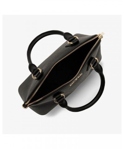 Veronica Medium Logo Dome Satchel Black/Gold $60.80 Satchels